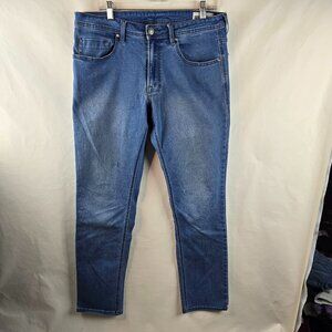Buffalo David Bitton Jeans Mens 34x32 Blue Denim Adam Slim Stretch Medium Wash